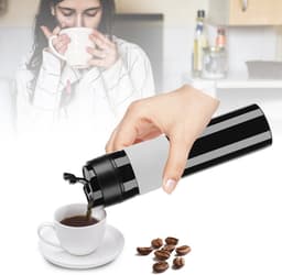 Jhubersproducts - Mini Espresso Machine - Handmatige Koffiemaker - Compact en Lichtgewicht - Zwart - Perfect voor Thuis en Reizen - Espresso Maker — thumbnail 2