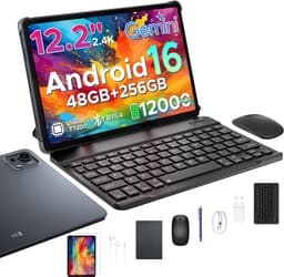 Aorlym P12 Plus - Tablet - 48GB RAM (12+36GB) + 256GB ROM (2 TB/TF) - 12,2 inch 2,4K 120Hz IPS - Android 16 - 12000mAh/18W - T7300 - Wi-Fi 5 - Bluetooth 5.0 - Quad-luidsprekers - Volledige accessoirebundel met toetsenbord en stylus — thumbnail 1