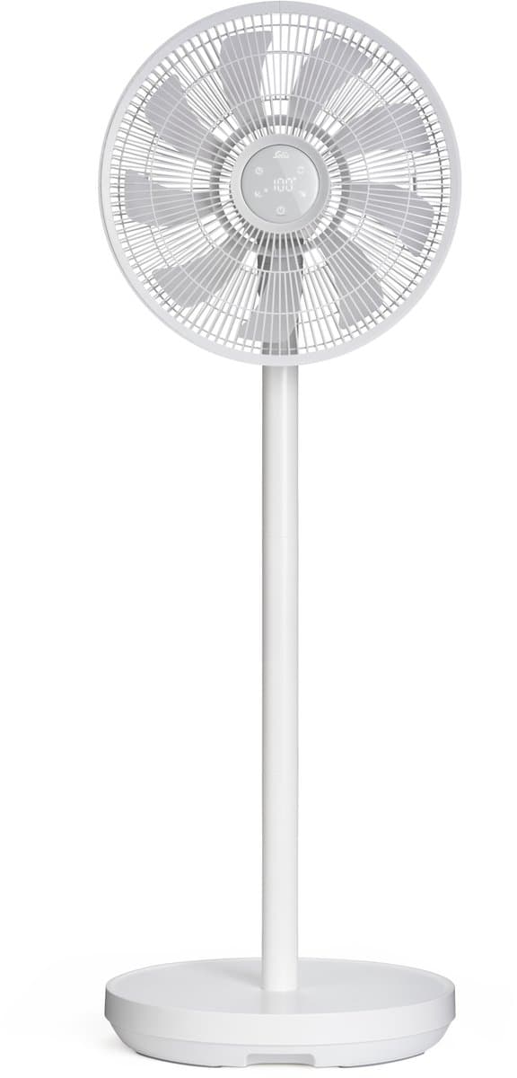 Solis Duo Fan Statiefventilator - Draadloze Oplaadbare Ventilator - 2-in-1 Tafelventilator en Staande Ventilator - 112 cm Hoog - Fluisterstil - Wit — afbeelding 1