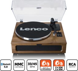 Lenco Platenspeler Bundel - LS-410WA + TTA-6IN1 - Platenspeler met Bluetooth - 6-delige LP Schoonmaakset — thumbnail 3
