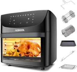 Trexxo Friteuse - Oven - Oven 8 in 1 - Mini Oven - Heteluchtfriteuse 1800W - Vaatwasserbestendige Accessoires - Luchtcirculatie — thumbnail 6