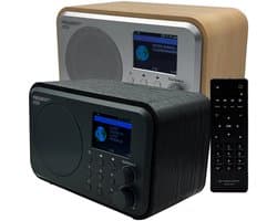 Ferguson Regent i101 Internet radio - podcasts - FM-DAB+ radio - 2,4"kleuren scherm - 2000mAh accu zwart