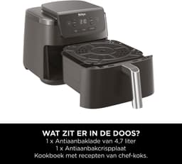 Ninja Airfryer 4,7 liter - Single drawer - Airfryen, Drogen en Opwarmen - Knapperig resultaat, minder vet, lager energieverbruik - AF110EU — thumbnail 5