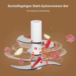 Elektrische uienhakker van 350 ml, draadloos USB-ontwerp, kleine uienhakker, kan ook gebruikt worden om knoflook en vlees te hakken, perfect voor het hakken van uien, knoflook en vlees. — thumbnail 3