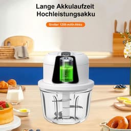 Elektrische uienhakker van 350 ml, draadloos USB-ontwerp, kleine uienhakker, kan ook gebruikt worden om knoflook en vlees te hakken, perfect voor het hakken van uien, knoflook en vlees. — thumbnail 4