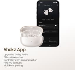 SHOKZ OpenDots 2 Open-Ear Clip Wit Open-ear Oordopjes Wit — thumbnail 5