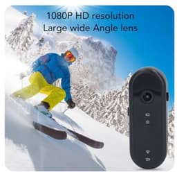 Dailygoody - WiFi 1080P HD Groothoekactiecamera - Draagbare Dashcam - Ingebouwde Anti-shake - Geschikt voor Fietsen en Motorfietsen - Vloggen - Compac. — thumbnail 3