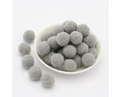 Kleurige mini pompoms van 20 mm - 50 stuks voor knutselen, decoratie en DIY-projecten, zachte en pluizige viltballen