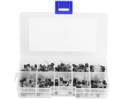 200-delige assortimentset met algemene transistors voor diverse elektronische projecten en DIY-toepassingen