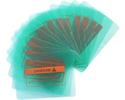 Set van 20 vervangende schijven 11 x 9 cm, transparante lasbescherming, automatische dimfunctie, PC beschermfolie voor lasmaskers