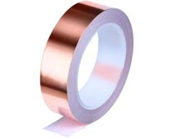 Koperfolie Tape 40mm x 20m met Geleidende Lijm voor Gitaar, EMI Shielding, Elektrische Reparaties en Creatieve Projecten