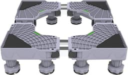 Wasmachine Onderstel - Wasmachine Verhoger - Apparaten Stabiliseren - Verstelbare Poten - 52-66 cm - Wit — thumbnail 1