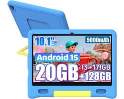 Hotlight KT1016 - Android 15 kindertablet - 10.1 inch - 20(3+17)GB RAM/128GB ROM– 5000mAh - Blauw