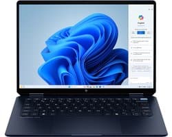 "HP OmniBook Ultra Flip 14-fh0020nb Copilot+ PC Intel Core Ultra 7 256V Hybride (2-in-1) 35,6 cm (14"") Touchscreen 3K 16 GB LPDDR5x-SDRAM 1 TB SSD Wi-Fi 7 (802.11be) Windows 11 Home Blauw"