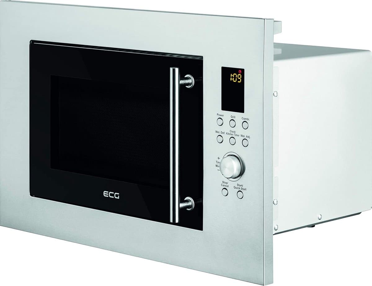 Inbouw Magnetron - Grill Magnetron - Snel Maaltijden Bereiden - Roestvrij Interieur - 59.5 x 39 x 39 cm - Zilver — afbeelding 1