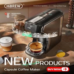 Koffiemachine – 4-in-1 Capsulecompatibel – 19 Bar Druk – Programmeerbare Formaten – Voor Thuisgebruik – Zwart — thumbnail 4