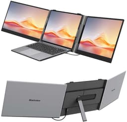 Blackview DCM6 Pro Ultradunne Portable Monitor - 14 inch IPS, 1080p FHD - Laptopscherm: 13-17.3" - Grijs — thumbnail 1