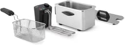 Elektrische Friteuse - Compact Frituurapparaat - Snelle Snacks Bereiden - Vaatwasmachinebestendig - 3.5 Liter Inhoud - Groen — thumbnail 1