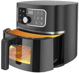 Swiss Haus® AF2305 Airfryer 4.7L met Kijkvenster – 1500W Heteluchtfriteuse – 8 Programma’s – PFAS Vrij Keramisch – Digitaal Display – Timer & Shake Reminder – Zwart — thumbnail 3