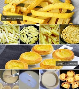 Airfryer Oven - Hetelucht Friteuse - Gezond Koken - Snelle Verwarming - 2.6 Liter - Wit — thumbnail 3