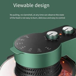 Visuele Airfryer - Olievrije Oven - Gezond Koken - Groot 5.5L Venster - 5.5 Liter - Multicolor — thumbnail 4
