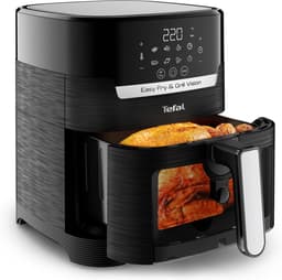 Heteluchtfriteuse Grill - Gezond Koken - Veelzijdig Koken - Kijkvenster - 45 Liter - Zwart — thumbnail 5