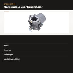 Dailygoods- Carburateur Hoogwaardig Vervangingsonderdeel - Carburateur 698945 - Carburateur 289707 - Carburateur 285707 - Carburateur 28B705 - Inclusief Pakking - Motoronderdeel — thumbnail 3
