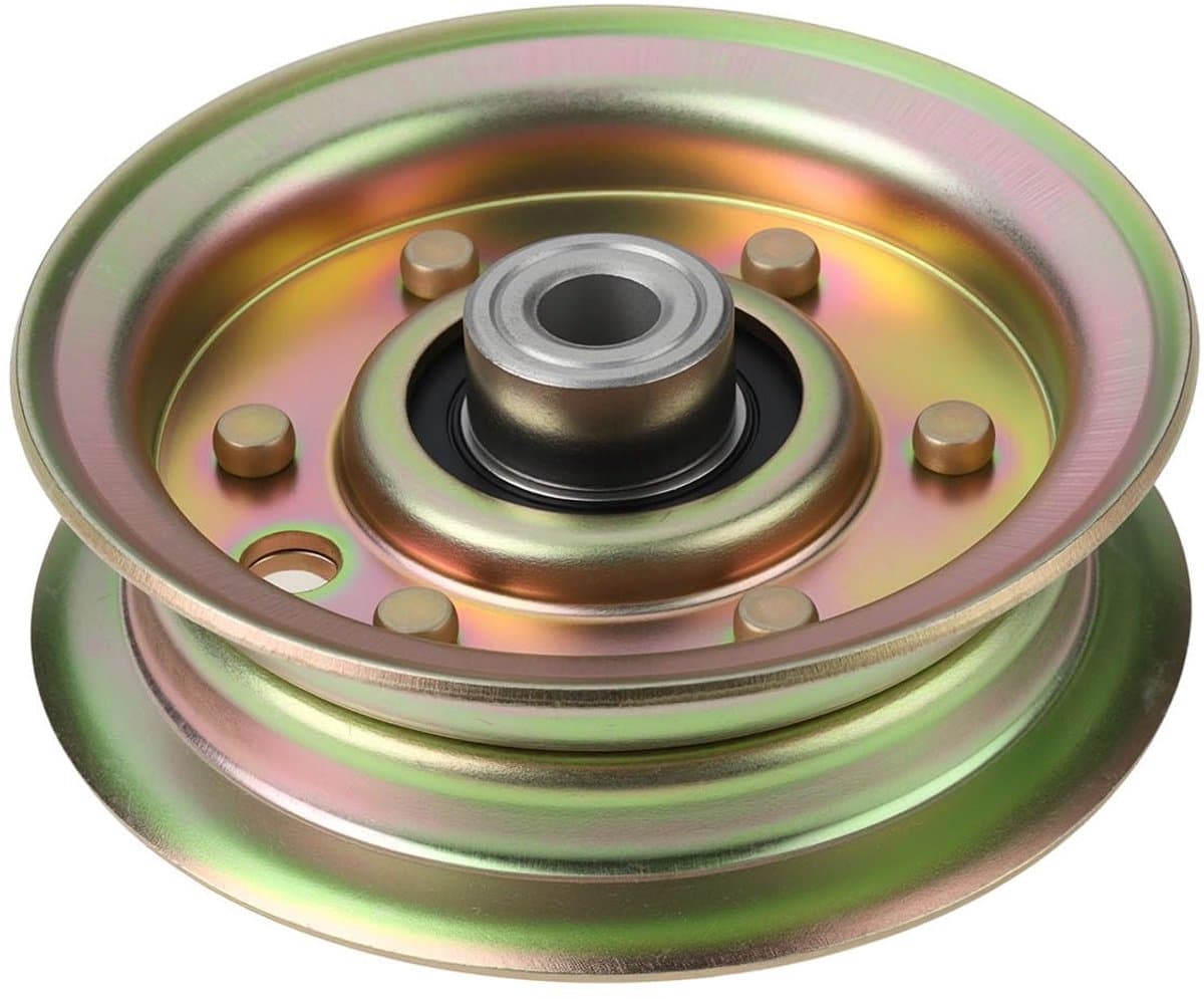 Dailygoods- Stationaire Katrol Slijtvast Staal - Compatibel met Husqvarna CT/CTH/GT/GTH/LT - Buitendiameter 95,5 mm - Middengat 9,5 mm - Riemloopvlak Diameter 77 mm - Schokbestendig en Corrosiebestendig - Idler Pulley — afbeelding 1