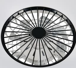 Fantiluxe - Espen - Plafondventilator met verlichting - Zwart - Ø60cm - Afstandsbediening - Met lamp - Plafond ventilator - Slaapkamer — thumbnail 4