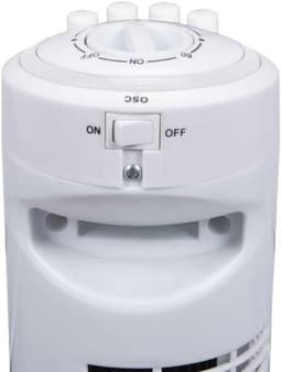 Torenventilator - Staande Ventilator - Ruimte Koelen - Oscillerende Stand - 73 cm Hoog - Wit — thumbnail 4