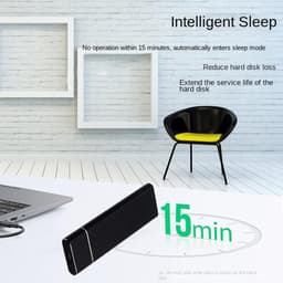 Externe Harde Schijf - Mobiele Opslag - Bestanden Opslaan - Hoge Snelheid - 1 TB - Zwart — thumbnail 4