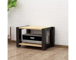 AV apparatuurkast - Stereo meubel rek - Apparatuur organiseren - Verstelbare planken - 2/3/4/5 etages - Zwart