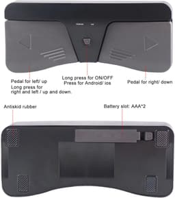 Bluetooth Page Turner Pedaal Draadloos Voetpedaal Muziek Page Turner Voor Tablets Smartphones Compatibel Met Android Ios-Systeem — thumbnail 2