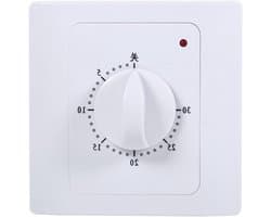 Intelligente Countdown Timer Schakelaar voor AC 220V, 10A, 30 minuten, Mechanische Timer voor Efficiënt Energiebeheer en Automatisering