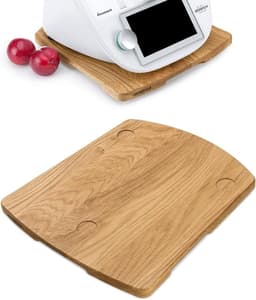 Onderlegger Thermomix - Schuifbord Keukenmachine - Apparaat Verplaatsen - Antislipvoetjes Stabiliteit - 345 x 305 x 2 cm - Eiken — thumbnail 1