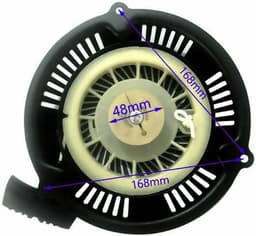 Grasmaaier Repeteerstarter - Startkoord Starter - Motor Starten - Hoge Kwaliteit Materiaal - 3 x 2 x 1 cm - Zwart — thumbnail 3