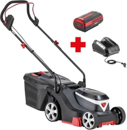 Accu Grasmaaier - Elektrische Grasmaaier - Gazon Onderhoud - Centrale Maaihoogte Verstelling - 32 cm Maaibreedte - Zwart — thumbnail 2