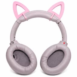 Snap-On Kattenoren Voor Sony WH-1000XM4 Hoofdtelefoon - Afneembare Cat Ears Accessoire - Cosplay Gaming Headset Decoratie - Verstelbaar Design - Lichtgewicht Comfort Fit - Past Perfect Op Headband - Roze — thumbnail 3