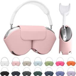 kwmobile cover voor over-ear koptelefoon - Compatibel met Apple AirPods Max / AirPods Max 2 - Van polyester - In oudroze — thumbnail 2