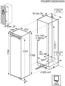 AEG NSF6D181DC | Inbouw koelkast 178 cm | D | CustomFlex — thumbnail 6