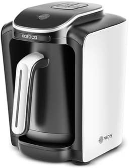 Karaca Hatır Neo Turkse Koffiemachine met Melk – Porselein Wit – Automatisch – 1-5 Kopjes – Elektrische Cezve – Kozde Functie – Overkookbeveiliging — thumbnail 1