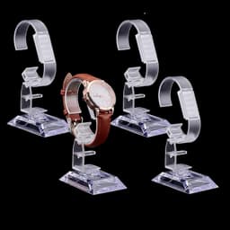 4 Stuks Duidelijke Horloge Display Stand - Enkele Horloge Houder van Acryl voor Sieraden, Armbanden en Organisatie voor Mannen en Vrouwen bij Beurzen en Winkels — thumbnail 1