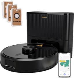 LuxaLife Louis V1 Robotstofzuiger met Dweilfunctie en Leegstation – 10.000 Pa Zuigkracht – LiDAR Navigatie – Y-Shape Dweilen – Nederlandse App – Geschikt voor Tapijt — thumbnail 1