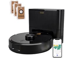 LuxaLife Louis V1 Robotstofzuiger met Dweilfunctie en Leegstation – 10.000 Pa Zuigkracht – LiDAR Navigatie – Y-Shape Dweilen – Nederlandse App – Geschikt voor Tapijt