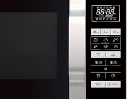 Magnetron Zwart Zilver - Oven Magnetron - Snel Eten Opwarmen - Platte Vork Zonder Draaiplateau - 20 Liter - Zwart Zilver — thumbnail 3