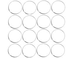 16 Stuks Heldere Acrylaat Platen, 0.08 Inch Dikte, 10.5cm Ronde Transparante Panelen voor Creatieve Projecten en Tentoonstellingen