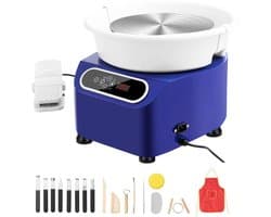 Cellista Aardewerkwiel 450W - Keramiek Draaischijf - Pottenbakkerswiel - Elektrisch Keramiek Wiel - 11 inch - 5 kg Capaciteit - 50-300 RPM
