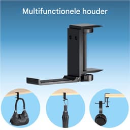 Elkuaie Foldable Headphone Holder - Hoofdtelefoonhouder - Aluminium - 1 Stuk - Voor Bureau En Kast — thumbnail 5
