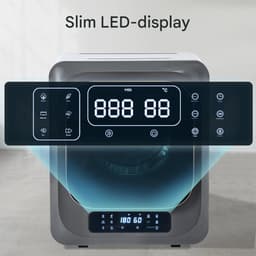 Afvoerdroger - Wanddroogkast met UV Sterilisatie en 6 Programma's - 3 kg Capaciteit - Grijs — thumbnail 17
