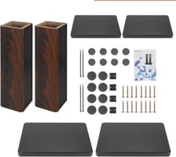 Thuys - Luidspreker Standaard - Speaker Vloerstandaard - Extra Stevig - Bruin — thumbnail 3